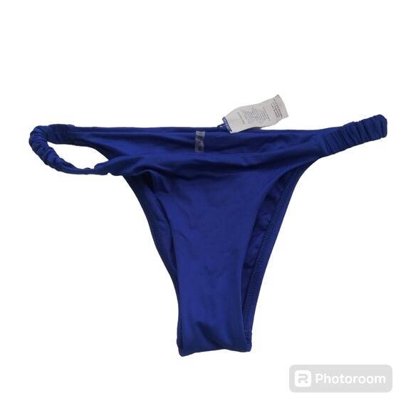 Vitamin A California High-Leg Bikini Bottom Navy Blue Size Small - Picture 1 of 10